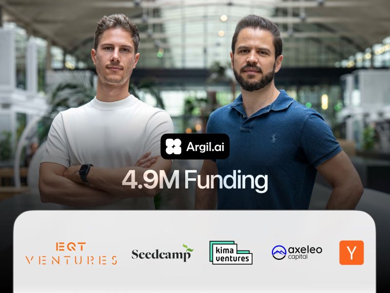 Argil founders announcing a 4.9M euro funding round