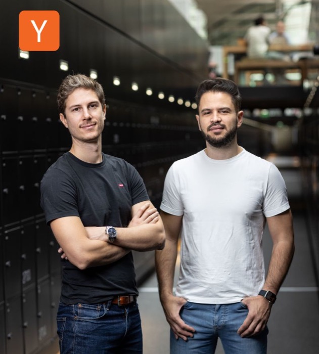 Argil founders with the Y Combinator logo